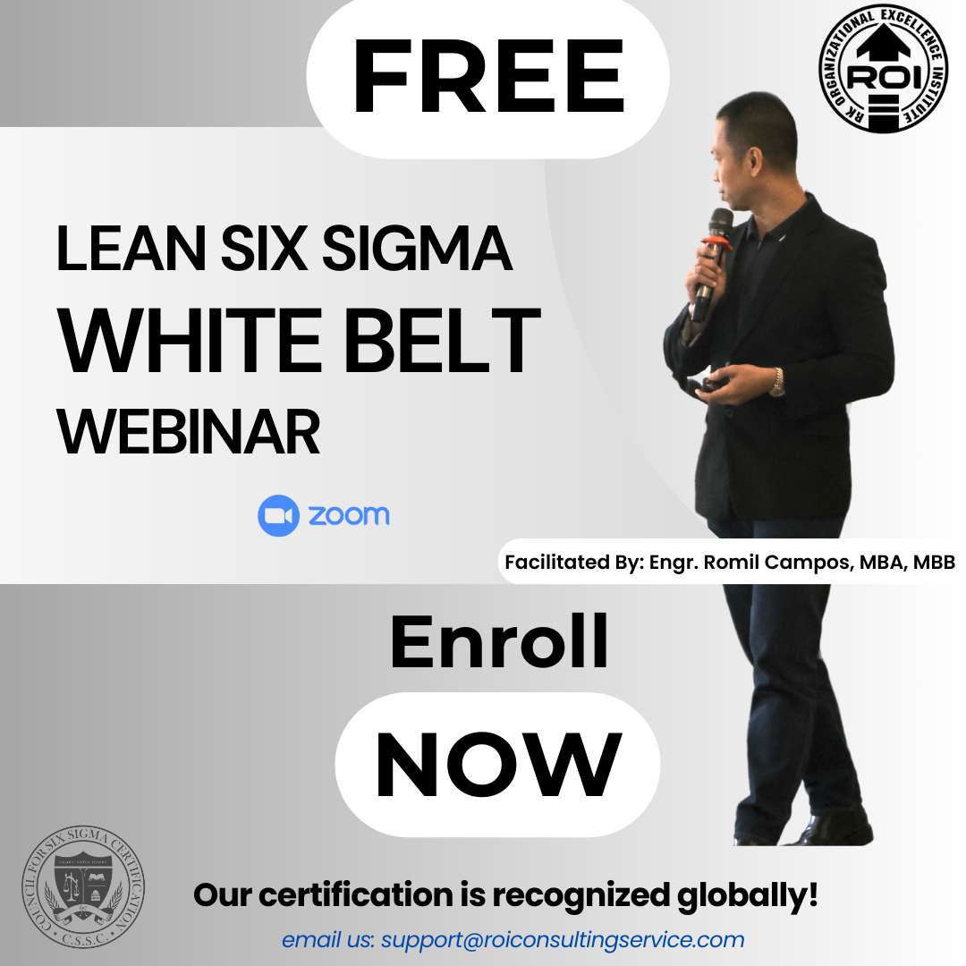 FREE Webinar: Batch 9 Lean Six Sigma White Belt (Live Online)